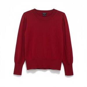 Massimo Dutti Rich Red Crew Neck Sweater